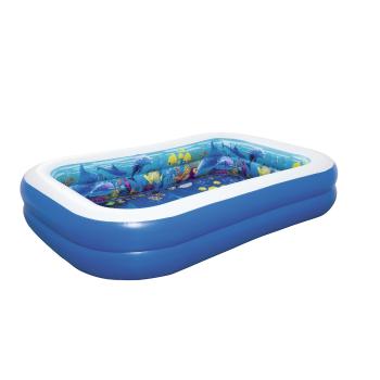 Piscină gonflabilă Bestway Lumea marină 3D, 262 x 175 x 51 cm