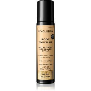 Revolution Haircare Root Touch Up spray instant pentru camuflarea rădăcinilor crescute culoare Dark Blonde 75 ml