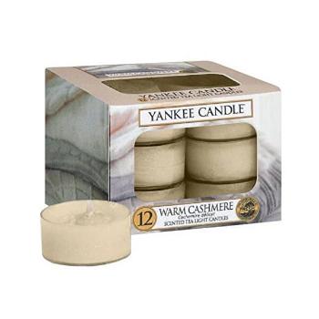 Yankee Candle Lumânări aromatice de ceai Warm Cashmere 12 x 9,8 g