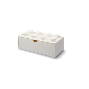 Cutie de birou cu sertar LEGO® Brick, 31,6 x 11,3 cm, alb