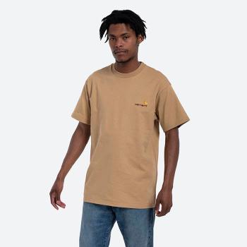 Carhartt WIP S/S American Script T-Shirt I029007 Dusty H Brown