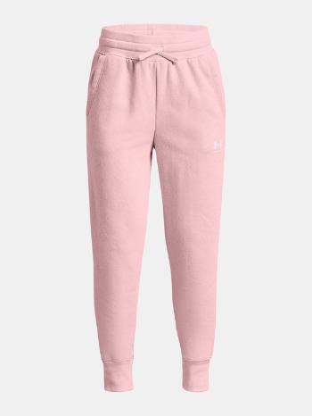 Under Armour Rival Fleece LU Pantaloni de trening pentru copii Roz