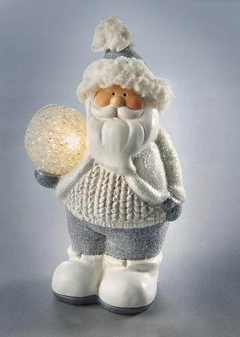 Figurină "Moş Crăciun" cu LED