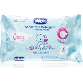 Chicco Cleansing Wipes Blue servetele delicate pentru copii 16 buc