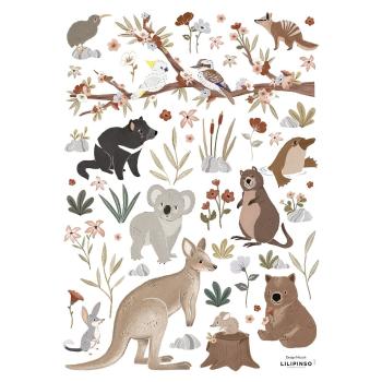 Folie cu stickere 30x42 cm Australian Animals – Lilipinso