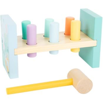 Small foot by Legler Pastel Hammering Bench joc interactiv de lovit cu ciocanul 18m+ 1 buc