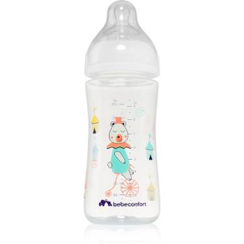 Bebeconfort Emotion White biberon pentru sugari Bear 0-12 m 270 ml