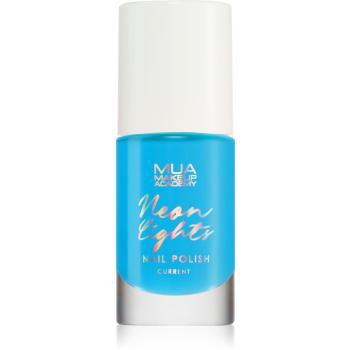 MUA Makeup Academy Neon Lights lac de unghii cu stralucire neon culoare Current 8 ml