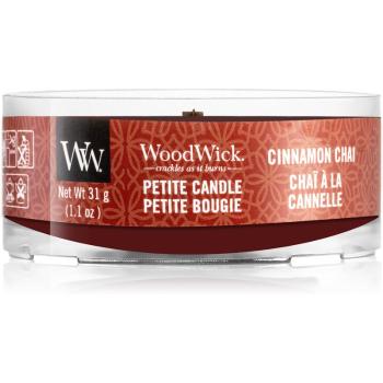 Woodwick Cinnamon Chai lumânare votiv cu fitil din lemn 31 g