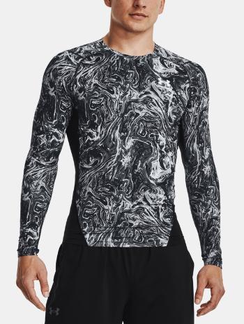 Under Armour UA HG Armour Comp Print LS Tricou Gri