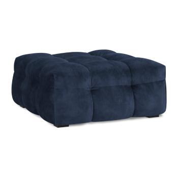 Puf cu tapițerie din catifea Windsor & Co Sofas Vesta, albastru