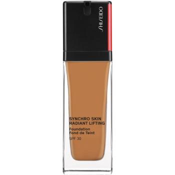 Shiseido Synchro Skin Radiant Lifting Foundation machiaj pentru lifting cu efect de stralucire SPF 30 culoare 420 Bronze 30 ml