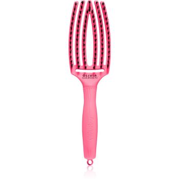 Olivia Garden Fingerbrush L´amour perie de tip paletă pentru păr Hot Pink