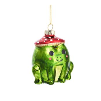 Ornament de Crăciun din sticlă Frog – Sass & Belle