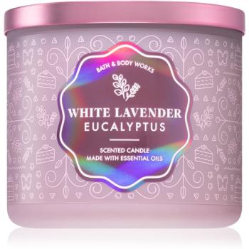 Bath & Body Works White Lavender Eucalyptus lumânare parfumată 411 g