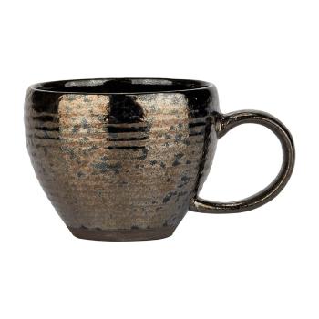 Cană din gresie ceramică negru, 500 ml - Bahne & CO Birch