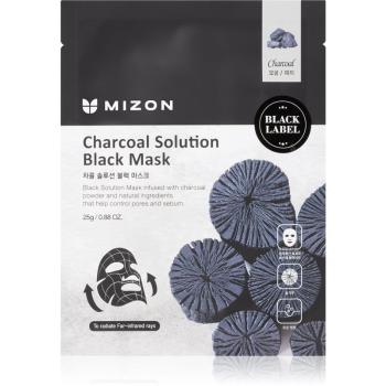 Mizon Charcoal Solution mască textilă purificatoare, cu cărbune activ 25 g