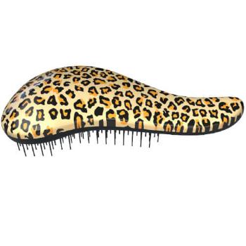 D Tangler Perie de păr cu mâner Leopard Yellow