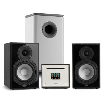 Numan Unison Reference 802 Edition, sistem stereo, amplificator, boxe, negru / gri
