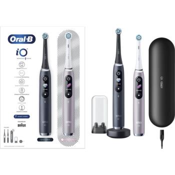 Oral B iO Series 9 Duo periuta de dinti electrica Black Onyx & Rose Quartz 2 buc