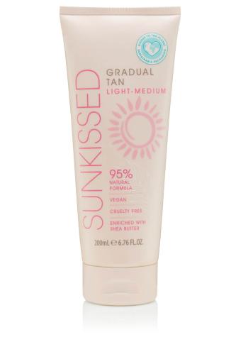 SUNKISSED Lăptișor auto-bronzat pentru bronzat treptatLight Medium (Gradual Tan) 200 ml