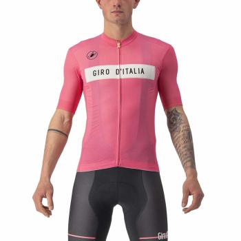 
                 CASTELLI Tricou de ciclism cu mânecă scurtă - GIRO D&#039;ITALIA 2022 - roz  
            