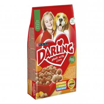 PURINA Darling Adult, Pasăre cu Legume, hrană uscată pentru câini, 10kg