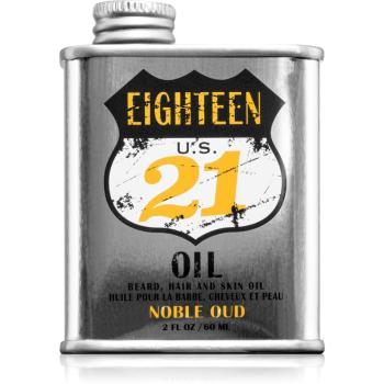 18.21 Man Made Noble Oud Oil Ulei nutritiv pentru păr pentru față și barbă 60 ml