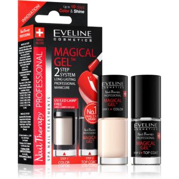 Eveline Cosmetics Nail Therapy Professional gel de unghii fara utilizarea UV sau lampa LED culoare 08  2x5 ml