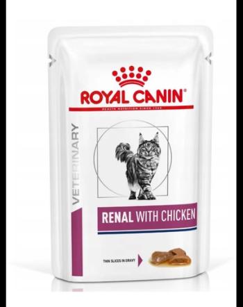 ROYAL CANIN Renal Feline cu pui 48 x 85 g hrana umeda dietetica pentru pisici cu insuficienta renala cronica