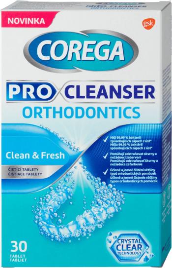 Corega Tablete de curățare pentru proteze dentare Pro Cleanser Orthodontics 30 buc