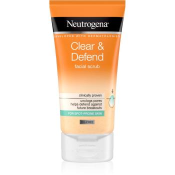 Neutrogena Clear & Defend exfoliant facial pentru netezirea pielii 150 ml