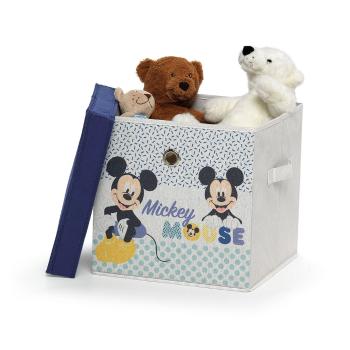 Cutie de depozitare cu capac din material textil pentru copii Domopak Disney Mickey, 30 x 30 x 30 x 30 cm