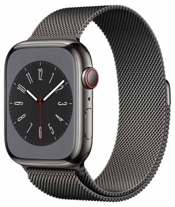 Apple Apple Watch Series 8 GPS + Cellular 45mm graficite Steel, graficite Milanese buclă