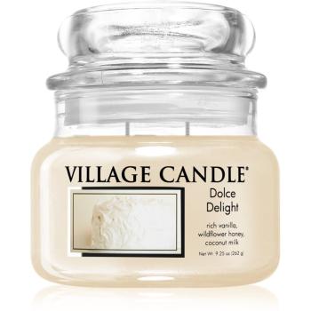Village Candle Dolce Delight lumânare parfumată  (Glass Lid) 262 g