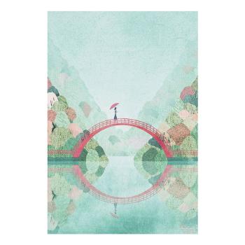 Poster 30x40 cm Japan Lake - Travelposter