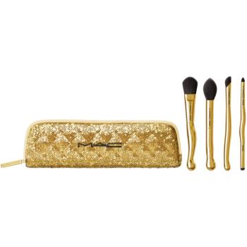 MAC Cosmetics Holiday Golden Touch Mini Brush Kit set cadou (cu pensulă)