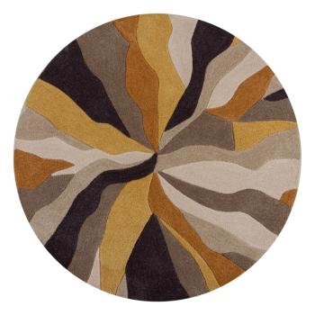 Covor rotund galben ø 133 cm Zest Infinite - Flair Rugs