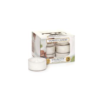 Set 12 lumânări parfumate Yankee Candle Shea Butter, timp de ardere 4 h