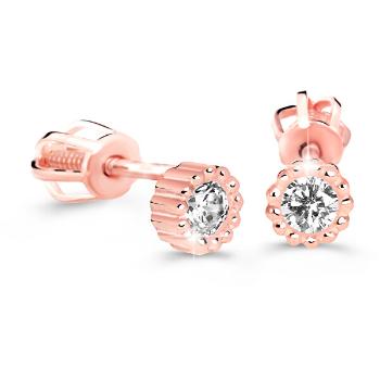 Cutie Diamonds CerceiMinimalisti din aur roz cu diamante  DZ60236-30-00-X-4