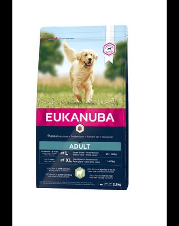 EUKANUBA Adult Large Breeds Lamb &amp; Rice hrana uscata caini adulti talie mare, miel si orez 2.5 kg