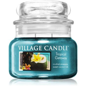 Village Candle Tropical Gateway lumânare parfumată  (Glass Lid) 262 g