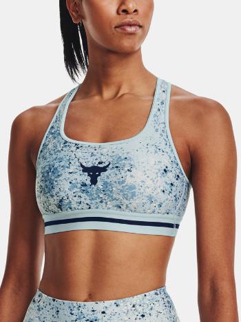 Under Armour UA Project Rock Bra Printed Sport Sutien Albastru