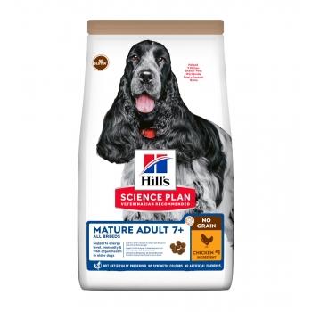 HILL'S SP No Grain, Senior, Pui, hrană uscată fără cereale câini, 14kg