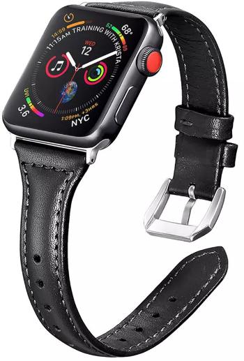 4wrist Curea din piele pentru Apple Watch - 38/40/41 mm - Black