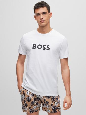 BOSS Tricou Alb