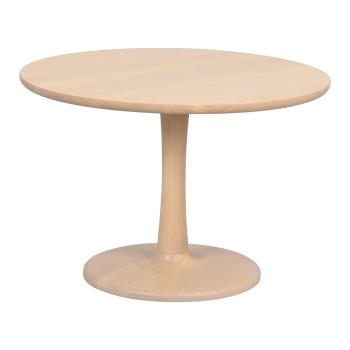 Măsuță de cafea natural  rotundă cu aspect de lemn de stejar 60x60 cm Hobart – Rowico