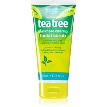 Beauty Formulas Tea Tree demachiant cu efect de peenling pentru pielea problematica 150 ml