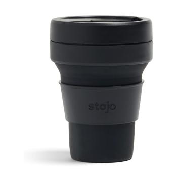 Cană pliabilă Stojo Pocket Cup Ink, 355 ml, negru