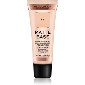 Makeup Revolution Matte Base acoperire make-up culoare F6 28 ml